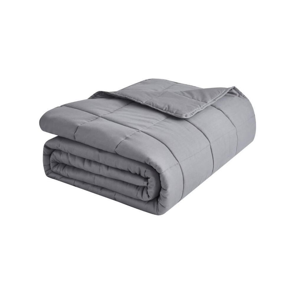 Dream Theory Cotton Weighted 5 lbs Gray One Size Blanket
